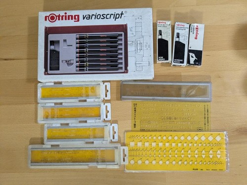 Rotring pens rulers 3 - rulers,,