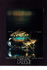 Publicité Advertising 088  1973   Cristal Lalique   lampe Cyrus