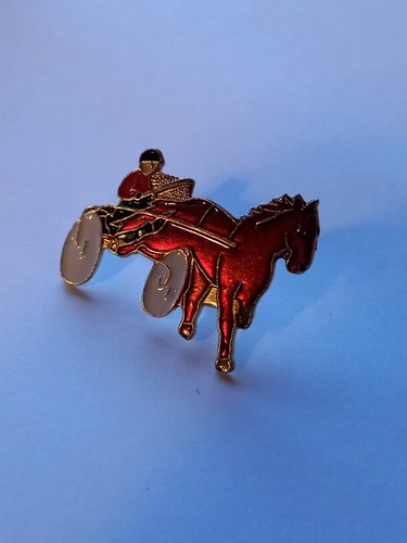 Pin cheval avec sulky - pin's,