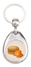 Macaron Caramel - Porte clé