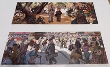 Lot  de 4 marques page de Guarnido  série Blacksad, tirage limité 1000 ex, 2010