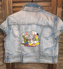 Veste jean upcyclée - jean, et