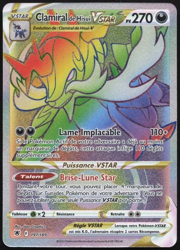 Carte pokémon clamiral - clamiral, de