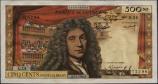 500 NOUVEAUX FRANCS MOLIERE -