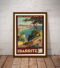 Affiche-Poster Vintage Biarritz