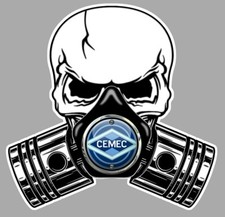 CEMEC Pistons-Skull Sticker