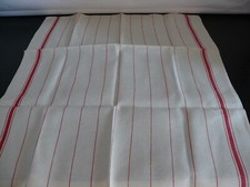 Torchon ancien en lin liteaux