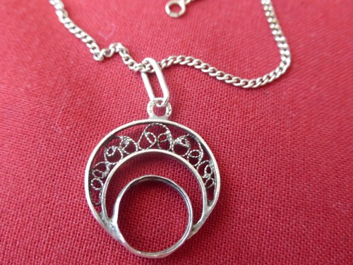 Collier argent poinçons - collier,