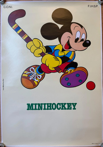 Affiche hockey mickey mouse - hockey,