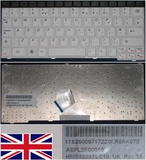 CLAVIER QWERTY UK LENOVO IdeaPad S10-3 S10-3S AEFL2E00010 HMB3323TLC10 Blanc