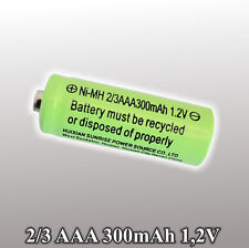 2/3AAA 300mAh 1,2V NI-MH / Nimh Rechargeable ( Mini- 29 X 10 MM) Batterie +