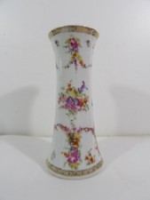 E.S. PROV. SAXE Pique fleurs ancien en porcelaine Allemande guirlande de fleurs