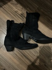 Arche Black Suede Heel Boots