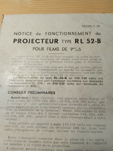 Notice fonctionnement - notice, de
