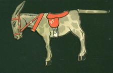 Publicité ancienne chromo cartonné âne phosphatine Falières