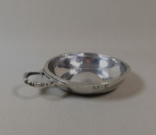 Tastevin ou Tasse à Vin Patronymique du XVIIIe Siècle en Argent, Poinçonné
