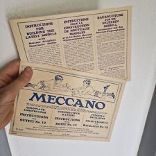 méccano rare   NOTICE