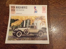 FICHE carte  voiture auto
