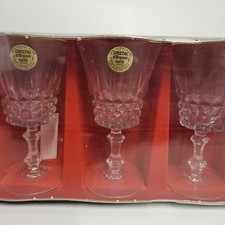6 VERRES A PIED CRISTAL