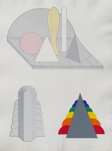 Lucio del pezzo - del, screenprint
