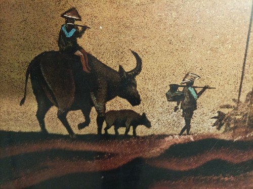 Tableau laque vietnam - vietnam, années