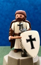 Playmobil Chevalier Knight Croisé Crusader 4625 Moine Château Custom Vintage