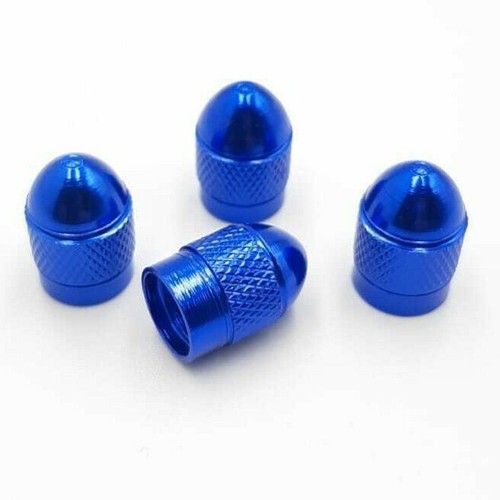 Bouchons valve bleu aluminium - bouchons,