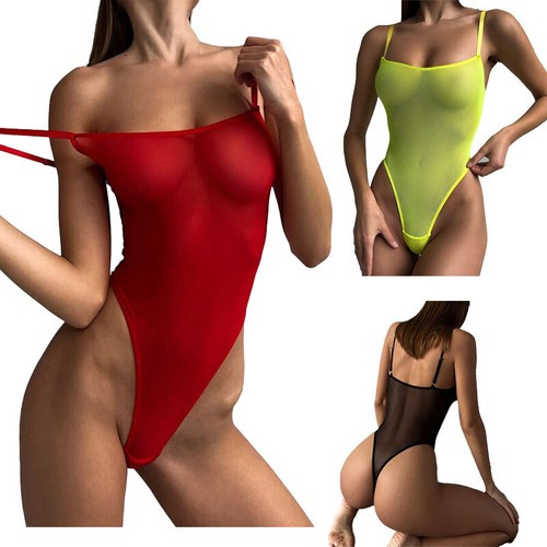 Body transparent maille - body,