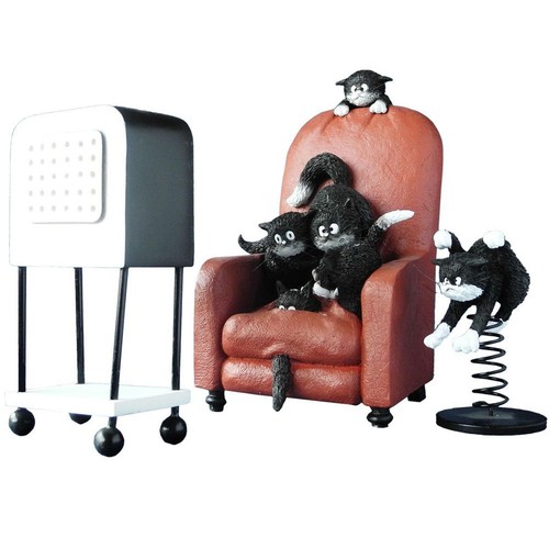 Statuette les chats par - statuette,