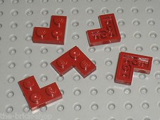 5 LEGO DkRed corner plates ref 2420 / set 21010 75827 5887 7665 75072 75060 8211