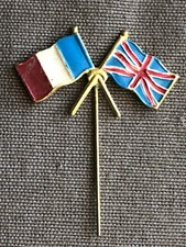 insigne porté à la libération de Paris " drapeau anglais et français " 1944