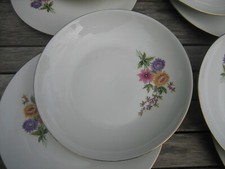 8 Assiettes porcelaine de