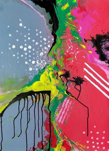Peinture abstraite vice et - ,