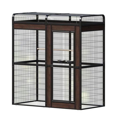 Large metal parrot - parrot, cage