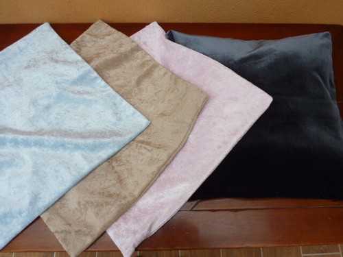 Housse coussin velours ras - de,