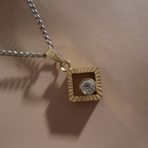 Collier pendentif saphir - , blanc