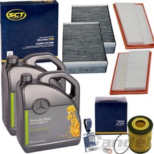 Set de Filtres Convient pour Mercedes M/R Klassse W164 W251 Gl + Original 5W-30