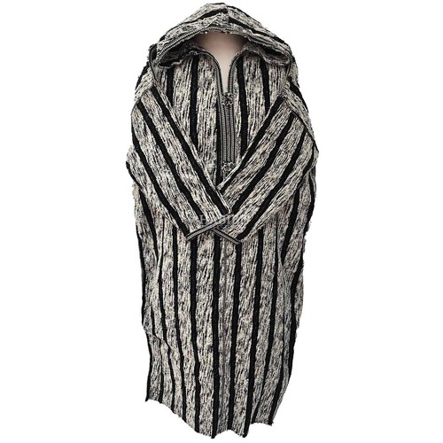Manteau capuche laine - en,