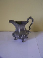 Etain estampillé «1452 James DIXON & SONS 37» Crémière pot à lait en rep 19e