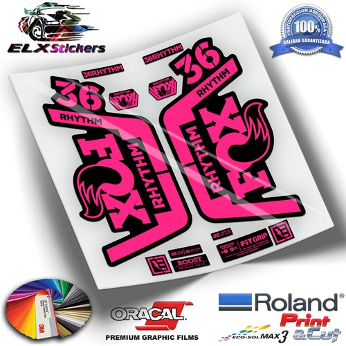 Autocollants fourche fluor fox - autocollants,