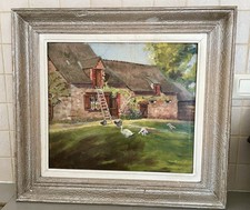 Ancienne Huile Sur Panneau