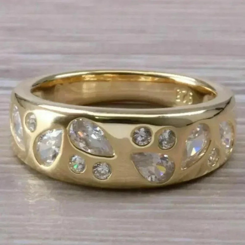Bague jaune 18 carats - or,