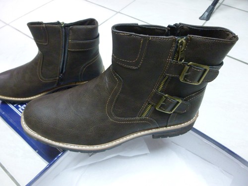 Bottine cuir marron homme - cuir,