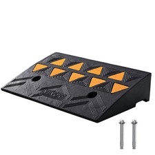 VEVOR Rampe à Seuil Rampe Trottoir Caoutchouc Hauteur 10,8cm Capacité Charge 15t