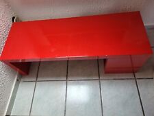 table basse design rouge laquée (déménagement)