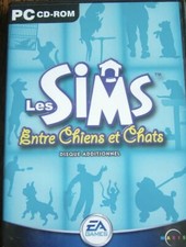 pc cd-rom les sims entre chiens et chats