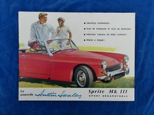 TOP ! BROCHURE VINTAGE - AUSTIN HEALEY SPRITE MK III SPORT DECAPOTABLE