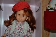 poupee corolle neuve rousse couettes habits d'hivers