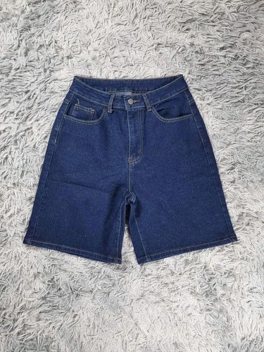 Short femme denim bleu brut
