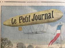 1909 LE PETIT JOURNAL - LE DIRIGEABLE LE PETIT JOURNAL - Comte Henry de la VAULX